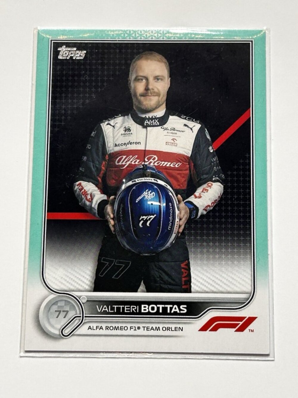 2022 Valtteri Bottas Aqua Topps 175/199 #57 F1